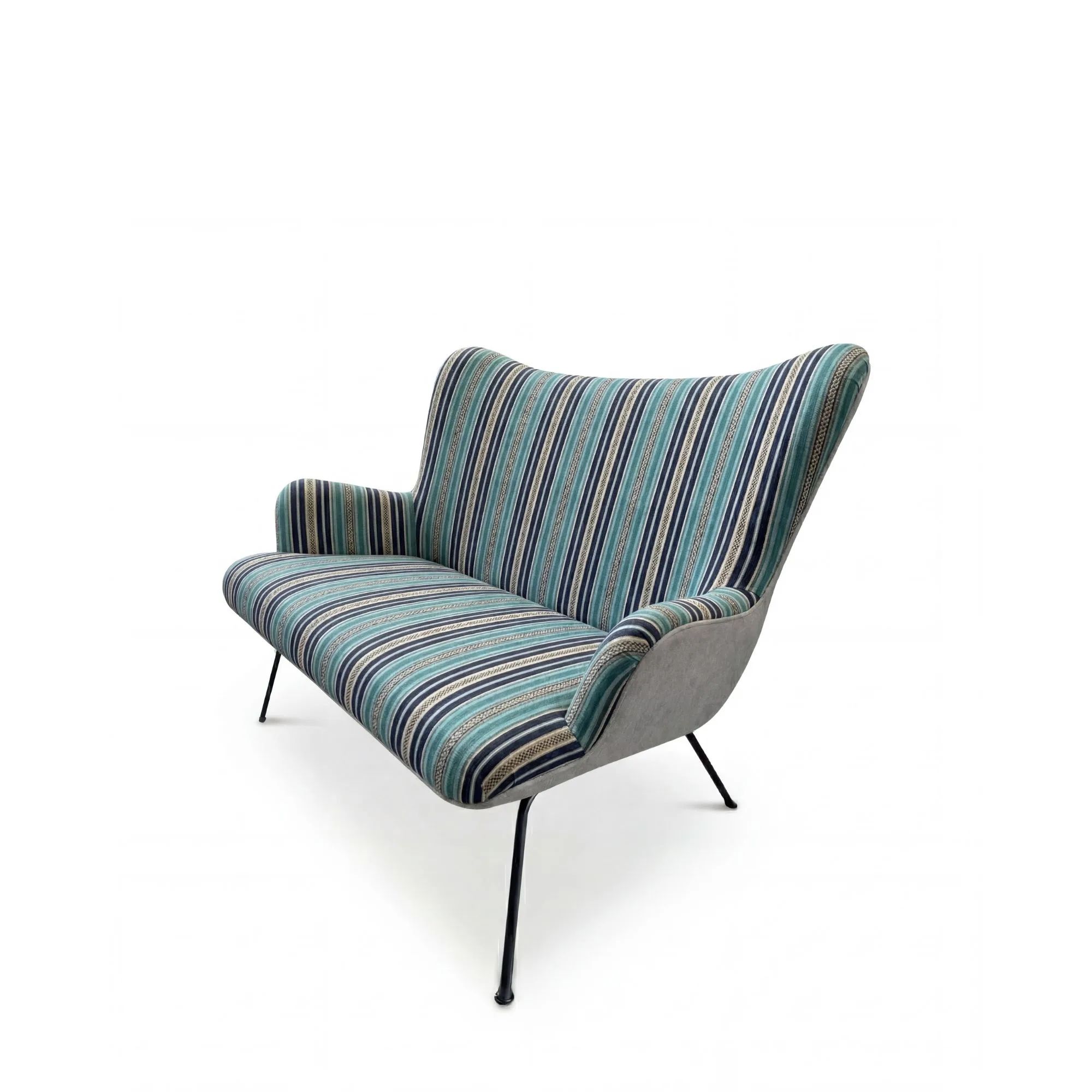 Sofa glamour - złote nogi/czarne nogi- Massimo Rivi II