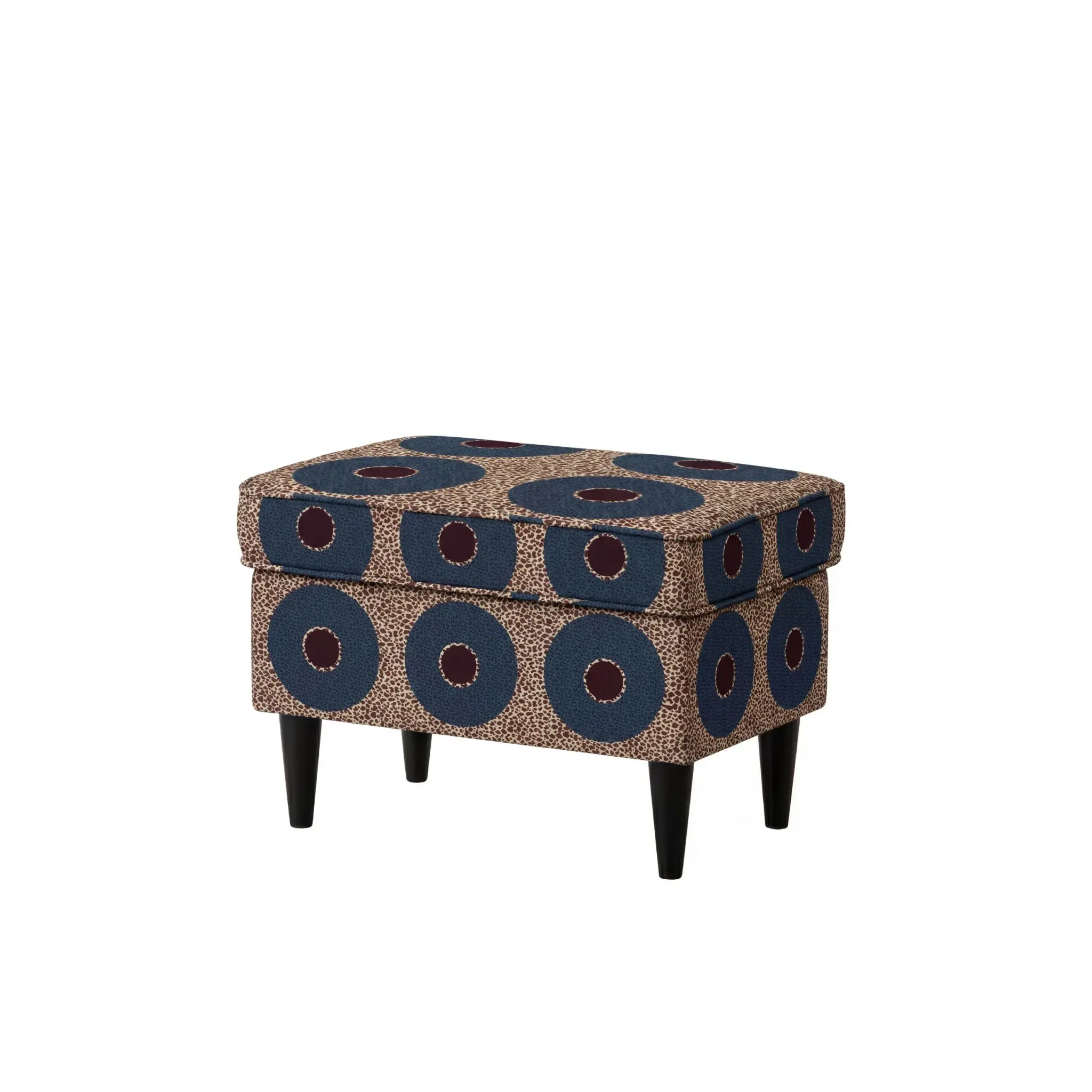Podnóżek do fotela uszak / pufa velvet do salonu Winyl