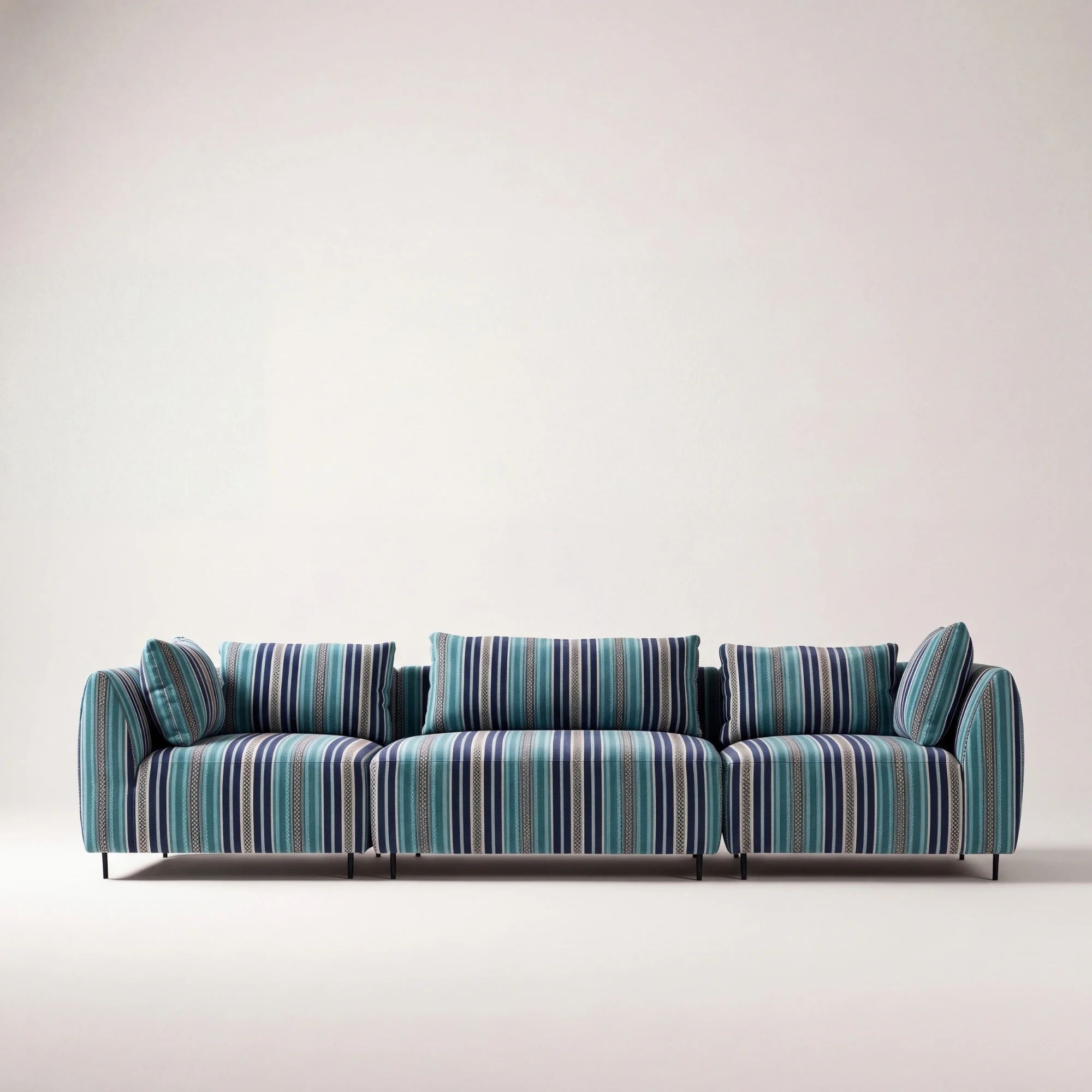 Sofa modułowa Avalanche Rivi II velvet w paski