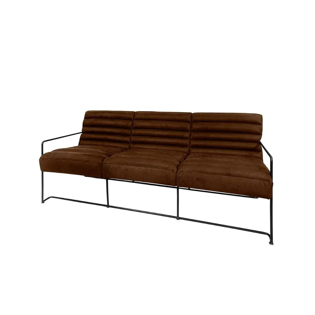Sofa trzyosobowa, loftowa, skórzana SOHO