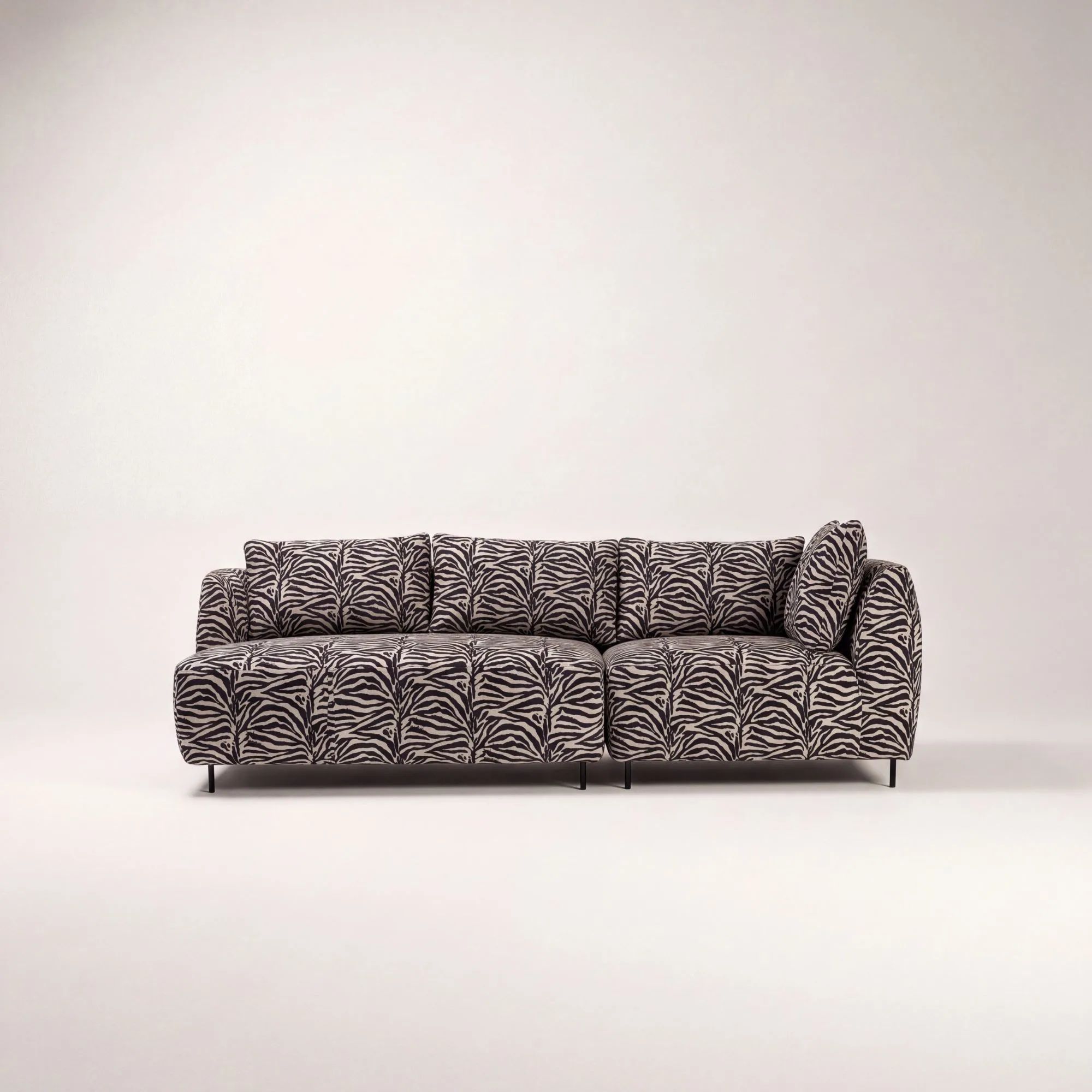 Sofa modułowa Avalanche Wilde - autorski velvet zebra